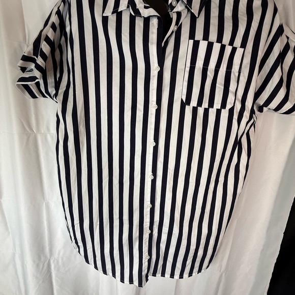 a new day Black and White Casual Button Down Shirt - Picture 5 of 7